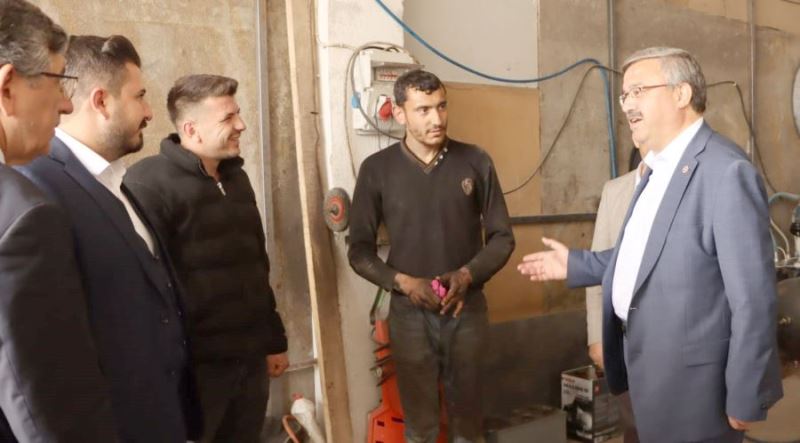Yurdunuseven, sanayi esnafını ziyaret etti